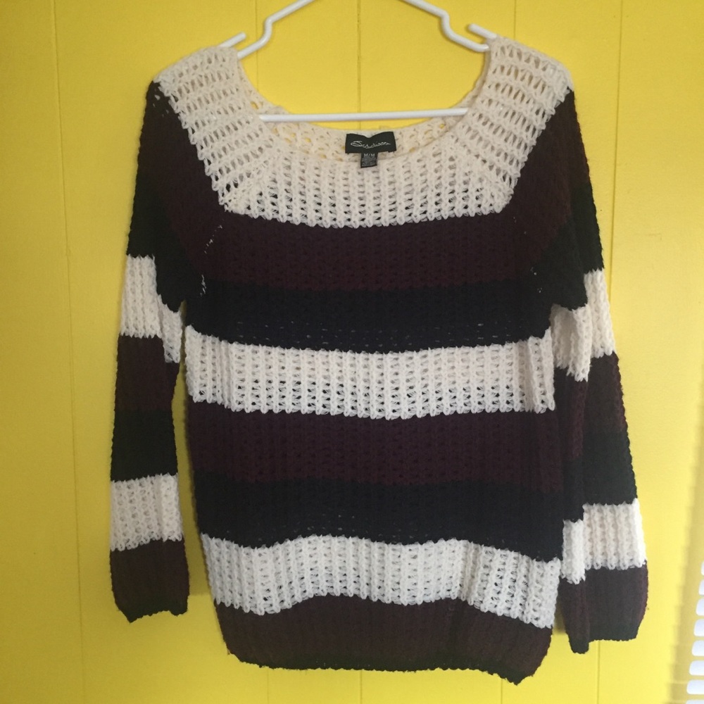 Seductions  Open Knit Ladies Sweater